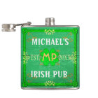Customisable Your Name Irish Pub Green