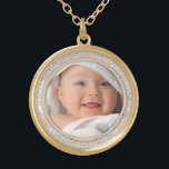 Customisable Your Photo Round Necklace<br><div class="desc">Customisable Your Photo Round Necklace</div>