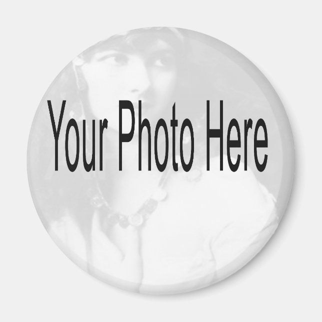 Customisable - Your Photo & Text Magnet (Front)