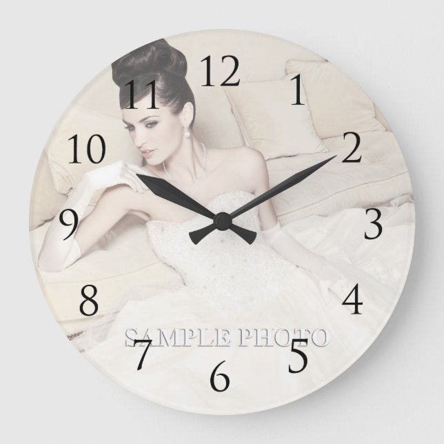 Customisable Your Photo Wall Clock (Front)