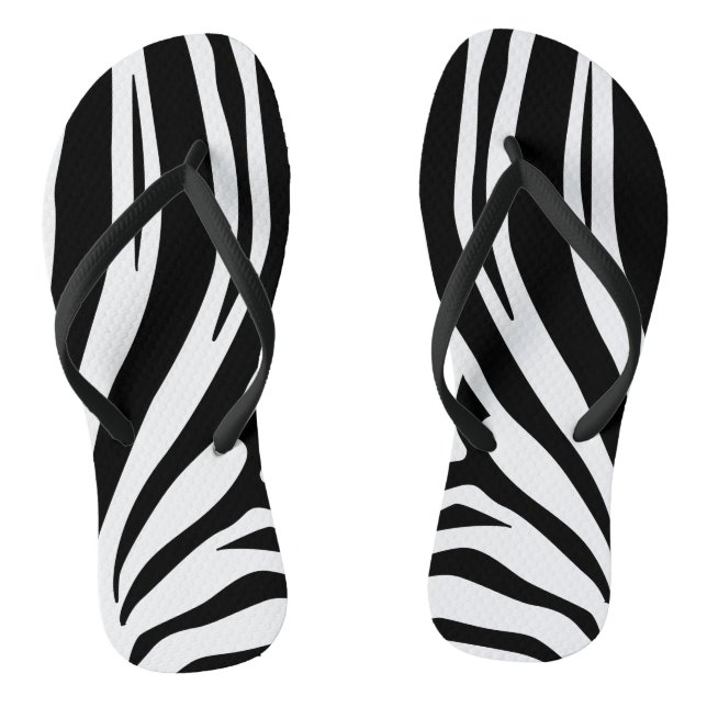 Customisable zebra print jandals (Footbed)