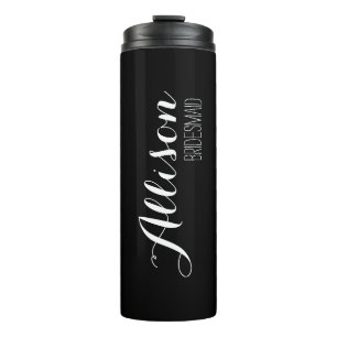 Customisation B&W Bridesmaid Tumblr Thermal Tumbler