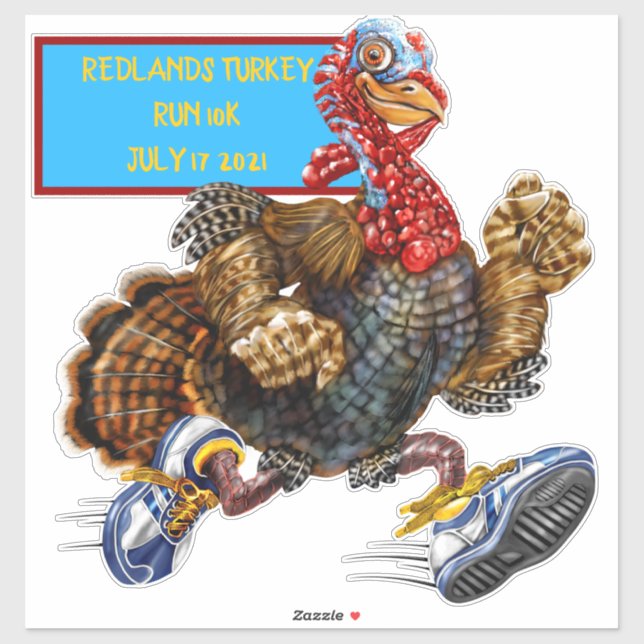 Customise 10k Turkey Run Sneakered Turkey (Sheet)