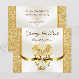 Customise 50th Anniversary Change the Date Cards