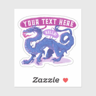 Customise A Dragon Sticker Great Gift