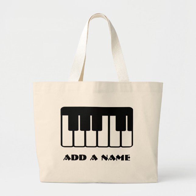 Customise A Piano Music Tote Bag (Front)