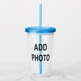Customise Add Name Photo or Artwork Acrylic Tumbler