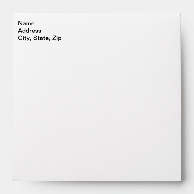 Customise Add Name Photo or Artwork Envelope (Front)