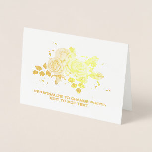 Customise Add Name Photo or Artwork Foil Card