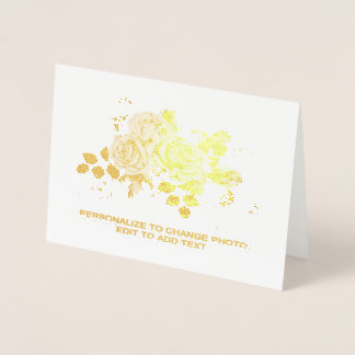 Customise Add Name Photo or Artwork Foil Card