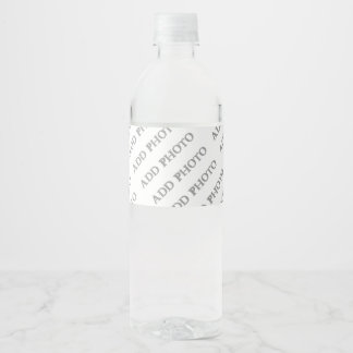 Customise Add Name Photo or Artwork Water Bottle Label