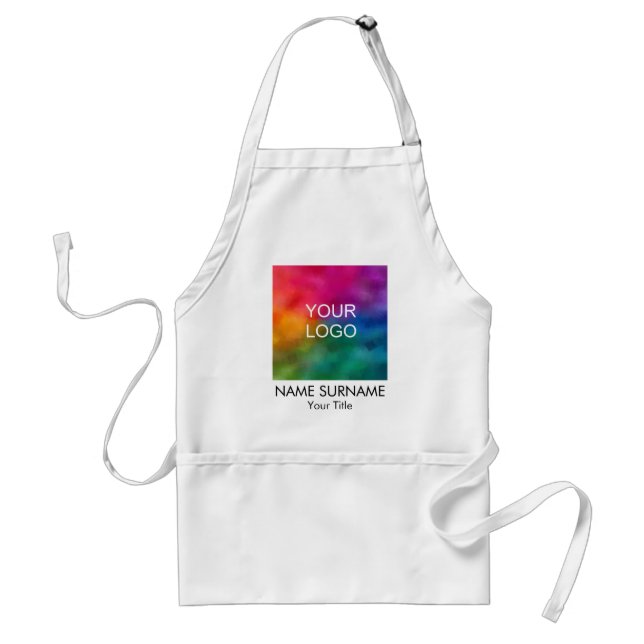 Customise Add Name Surname Business Company Logo Standard Apron (Front)