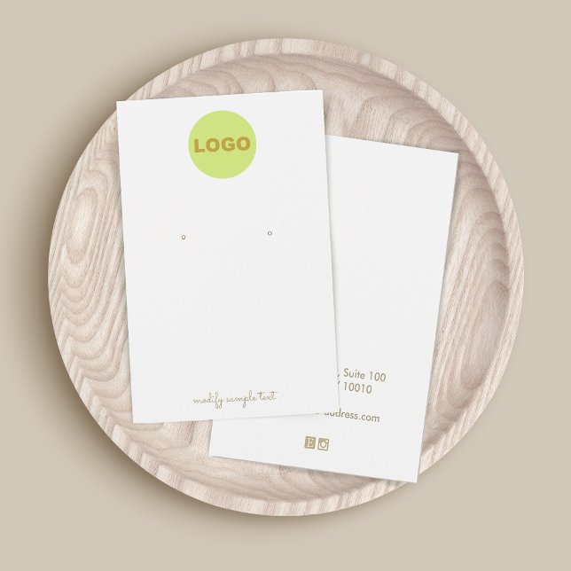 Customise  Add Your Logo Earring Display  (Creator Uploaded)