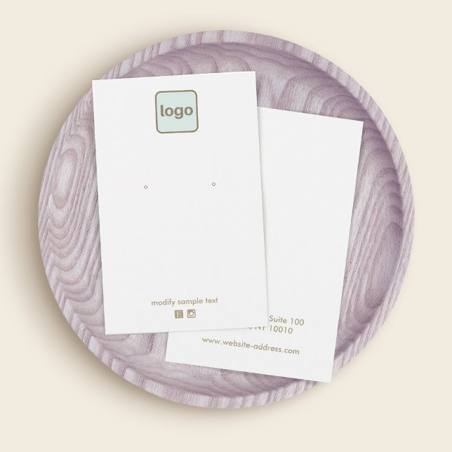 Customise  Add Your Logo Earring Display  (Creator Uploaded)