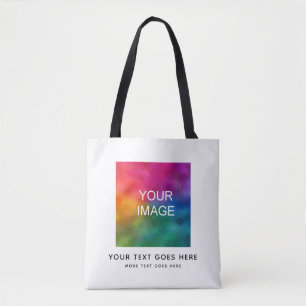 Customise Add Your Text Image Photo Logo Here Tote Bag