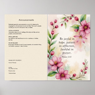 Customise and Download Church Bulletin Poster