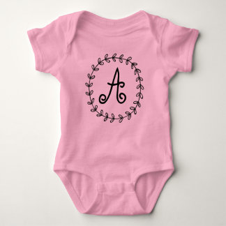 Customise and personalised monogram baby suite. baby bodysuit