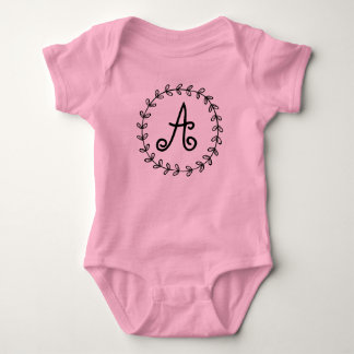 Customise and personalised monogram baby suite. bodysuit