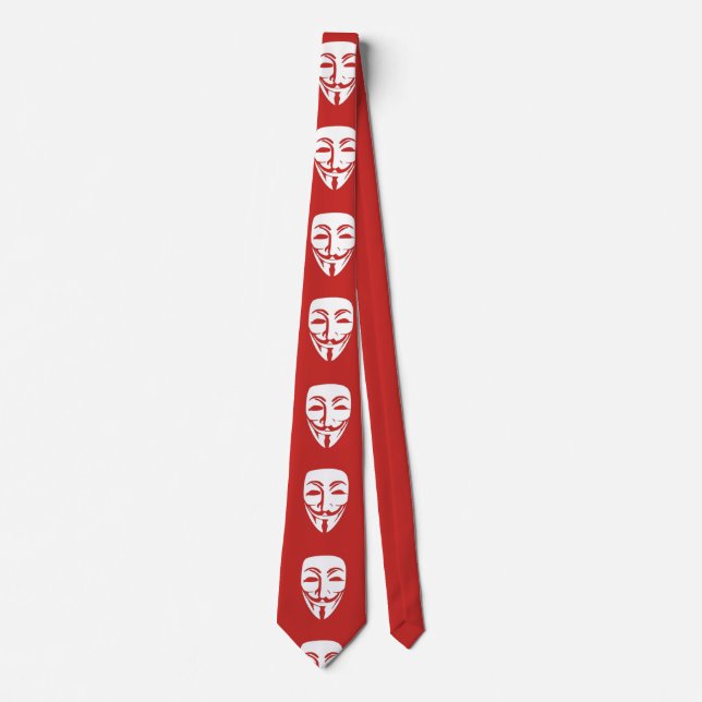 Customise Anonymous face party Tie (Front)