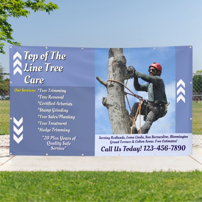Customise Arborist Tree Service Business Promo Banner (Outside)