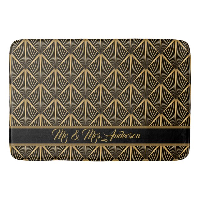 Customise Art Deco  Bath Mat (Front)