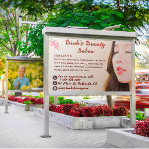 Customise Asian Beauty Hair Salon Advertising  Poster