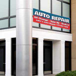 Customise Auto Repair Service Brakes Oil Change Banner