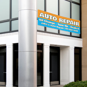 Customise Auto Repair Service Brakes Oil Change Banner