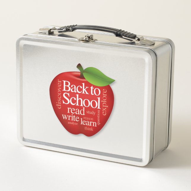 Customise Back to School Metal Lunch Box (Front)