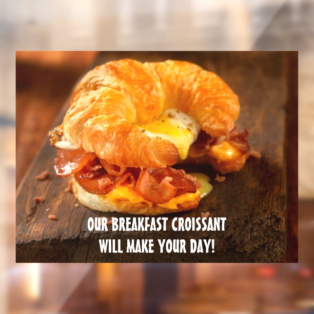 Customise Bacon Egg Cheese Croissant Restaurant  (Sheet 2)