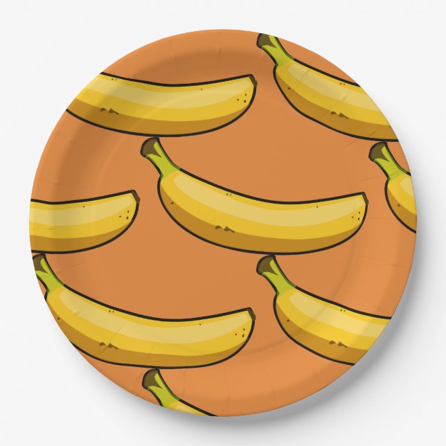 Customise Banana Paper Plate (Front)