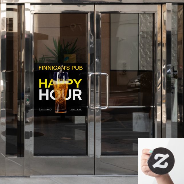 Customise Bar Pub Public House Happy Hour Beer  (Office Door)