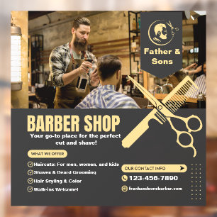 Customise Barber Shop Photo Services List Promo