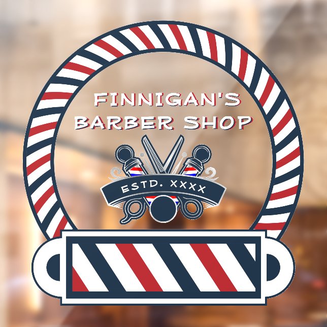 Customise Barber Shop Pole Colours Front  (Sheet 2)