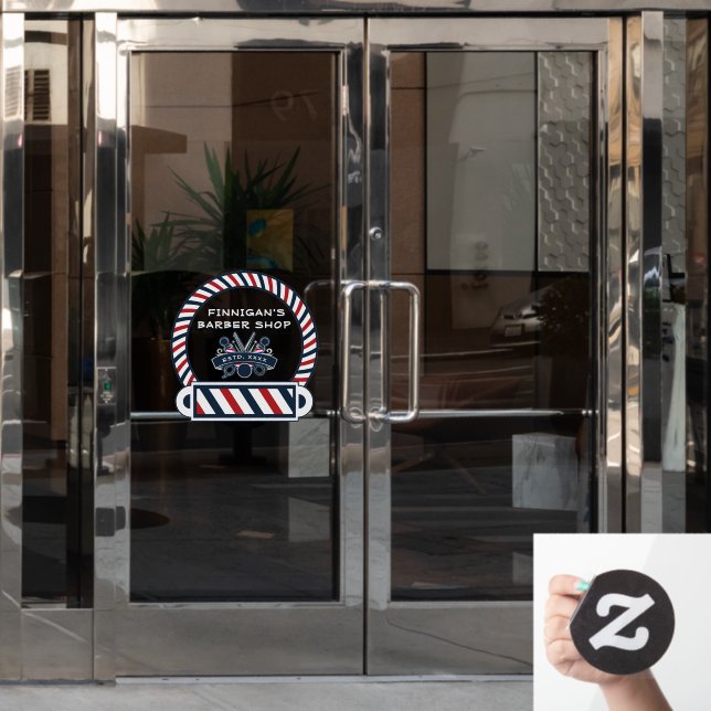 Customise Barber Shop Pole Colours Front Door (Office Door)