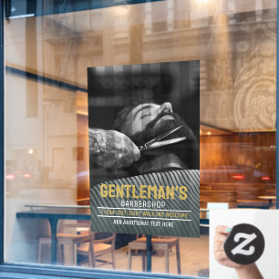 Customise Barbershop Modern Bearded Man Graphic
