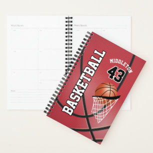 Customise Basketball Game - Red Planner