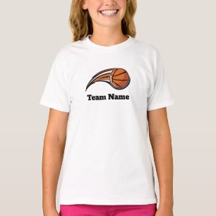 Customise Basketball Team T-Shirt for Girls