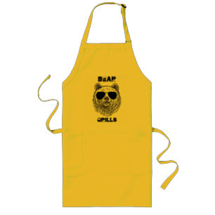 Customise BEAR GRILLS Men Funny Gift for Him Long Apron