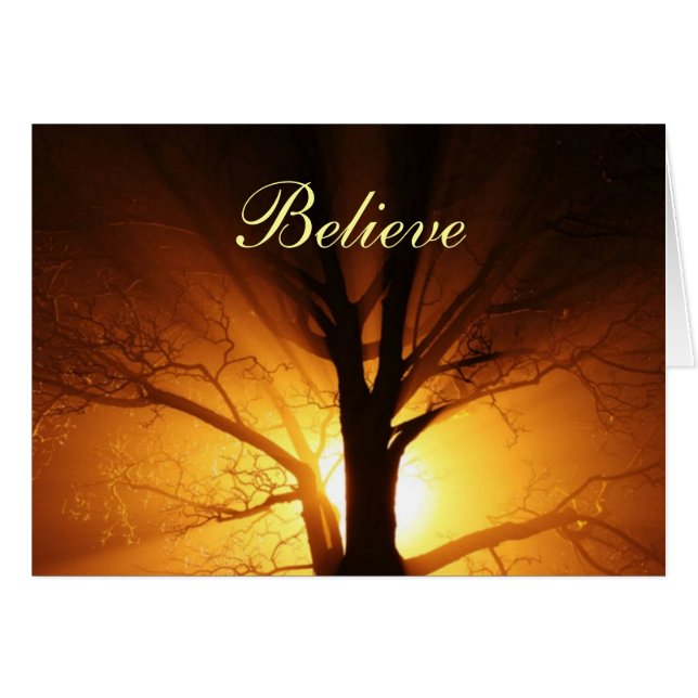 Customise Believe Card (Front Horizontal)
