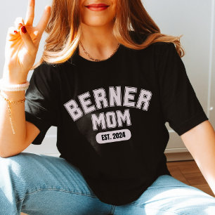 Customise Bernese mountain dog Gift Modern dog mum T-Shirt