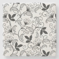 Customise Black Floral Pattern