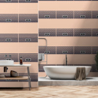 Customise Black & Pink Monogram Stripes