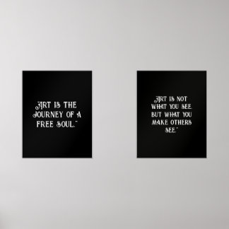Customise Black Wihite Poster inspirational quotes