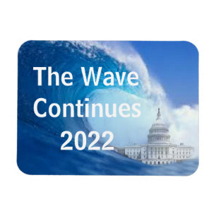 Customise Blue Wave Election 2022 Magnet