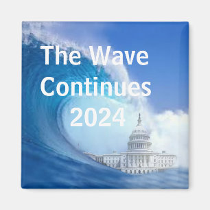 Customise Blue Wave Election 2024 Magnet
