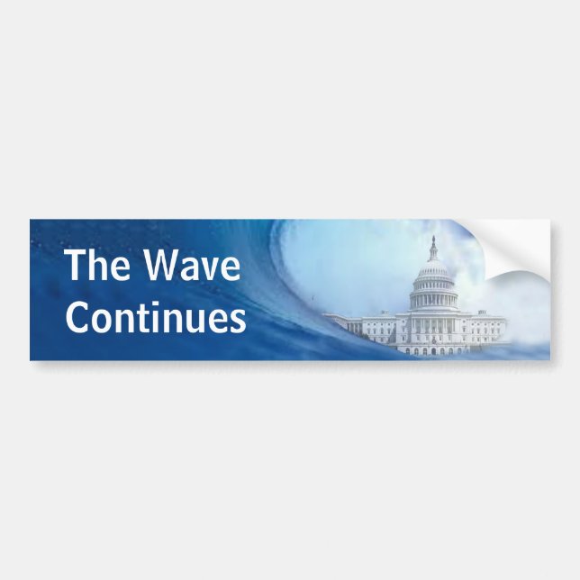 Customise Blue Wave Election 2026 Bumper Sticker (Front)