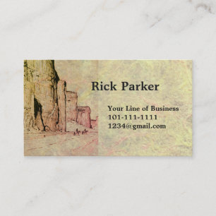 Customise both sides of Stone & Desert Scene Business Card