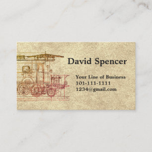 Customise both sides of Stone & Locomotive Drawing Business Card