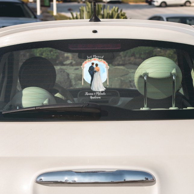 Customise Bride Groom Alter Roses Just Married Car (Creator Uploaded)